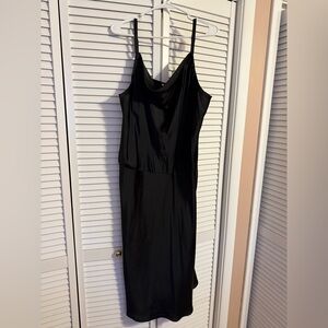 Ava & Viv Silky Black Dress
